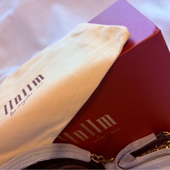 llnllm Black Crossbody Bag with Gold Chain - Picture 3 of 5